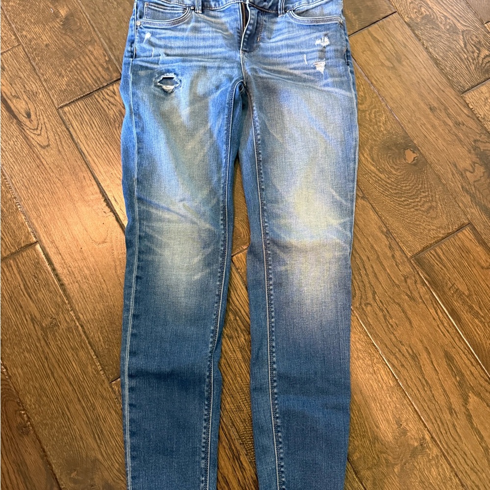 White House Black Market Blue Skinny Jeans